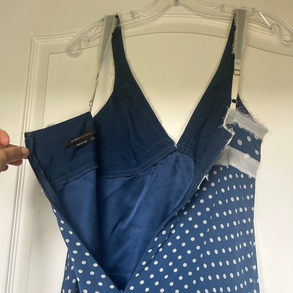 Blue and cream Polka dot dress from BCBG Maxazria size 2 - Picture 3 of 6